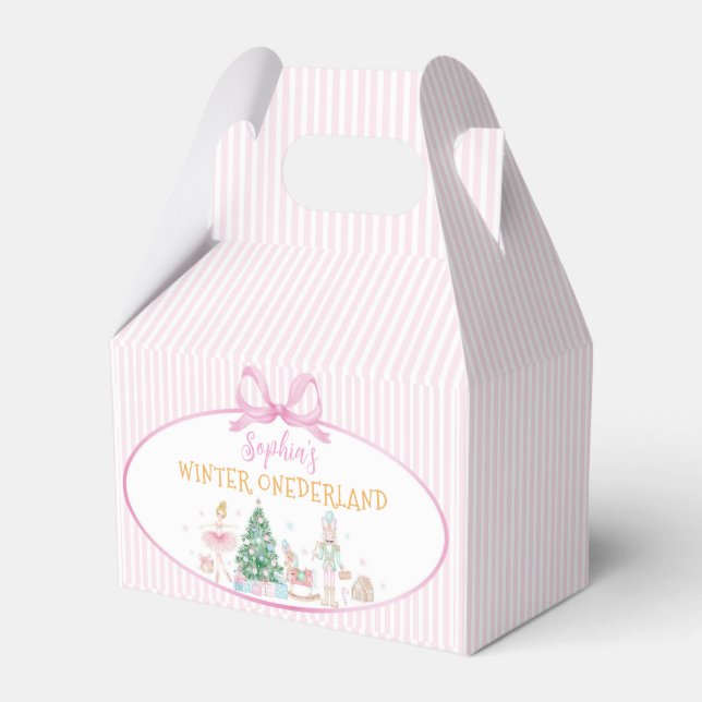 Ballotins Nutcracker Winter Onederland Pink Bow Birthday (Verso)
