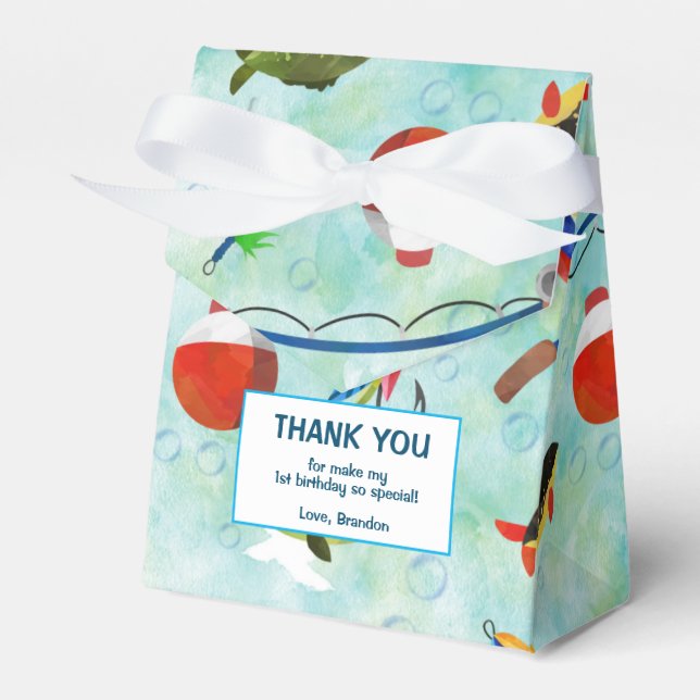 Ballotins O-fish-ally gone de pêche petit pêcheur anniversai (Verso)