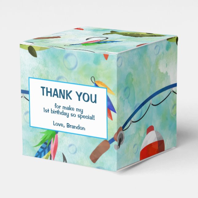 Ballotins O-fish-ally gone de pêche petit pêcheur anniversai (Verso)