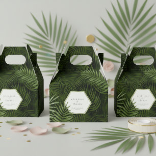 Ballotins Oasis d'Olive Motif Feuilles de Palmier Merci ID13