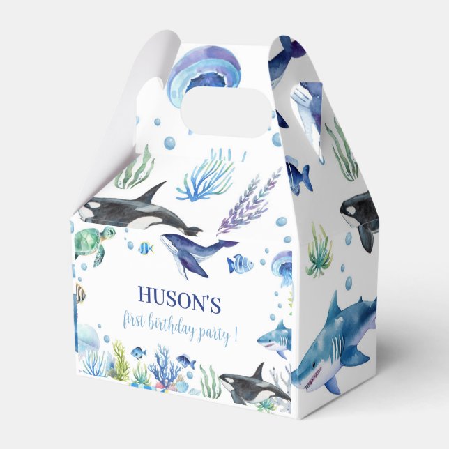 Ballotins Ocean Animal Boy Anniversaire Ballotin Turtle Whal (Verso)