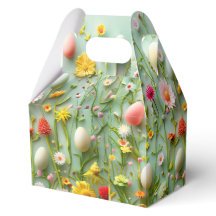 Oeufs de Pâques et fleurs