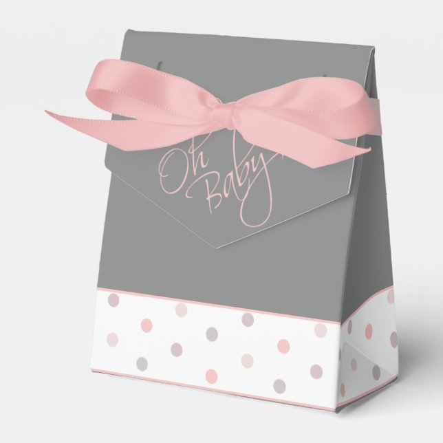 Ballotins Oh Baby Posh Baby shower pour fille (Verso)