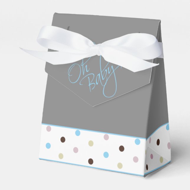 Ballotins Oh Baby Posh Baby shower pour garçon (Verso)