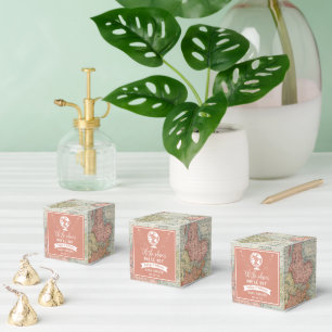 Ballotins "Oh les endroits où elle ira !" Baby shower Carte 