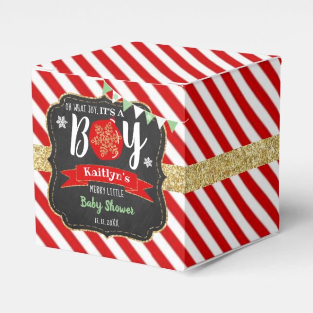 Ballotins "Oh quelle joie, c'est un garçon !" Baby shower de (Verso)