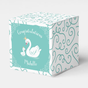 Ballotins Oiseau Baby shower de cygne avec thème de couronn