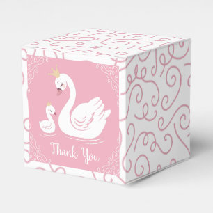 Ballotins Oiseau Baby shower de cygne avec thème de couronn