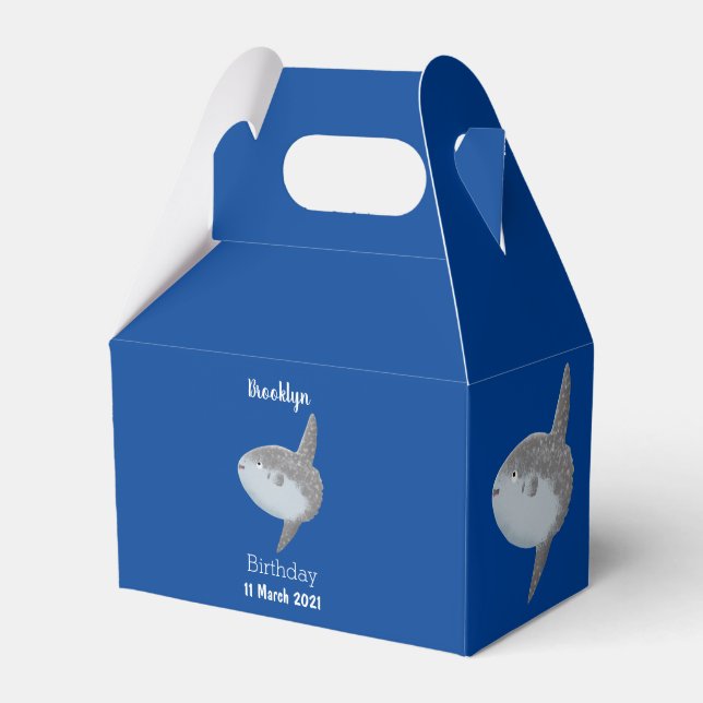 Ballotins Oiseau de mer mola mola mignonne caricature (Verso)