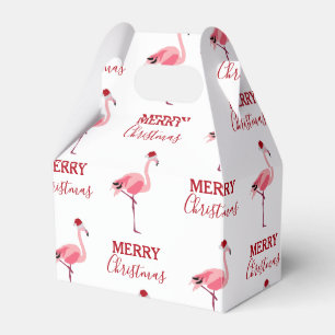 Ballotins Oiseau de Noël rose Flamant rose avec chapeau de P