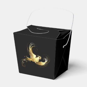 Ballotins Oiseau d'or sur Arrière - plan noir