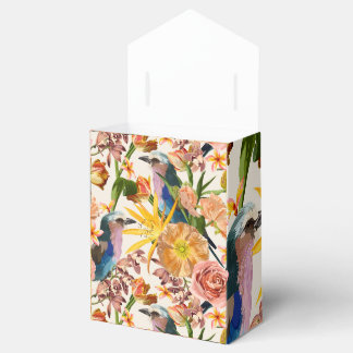 Ballotins Oiseau, fleurs de printemps orange, illustration t