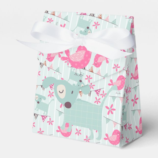 Ballotins Oiseaux, Chiens, Bannières, Fleurs (Verso)