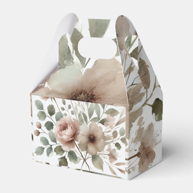 Ballotins Olive et Mariage floral rose pâle (Verso)