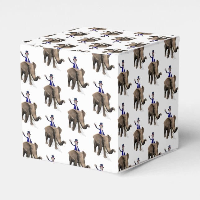 Ballotins Oncle Sam Riding On Elephant (Verso)