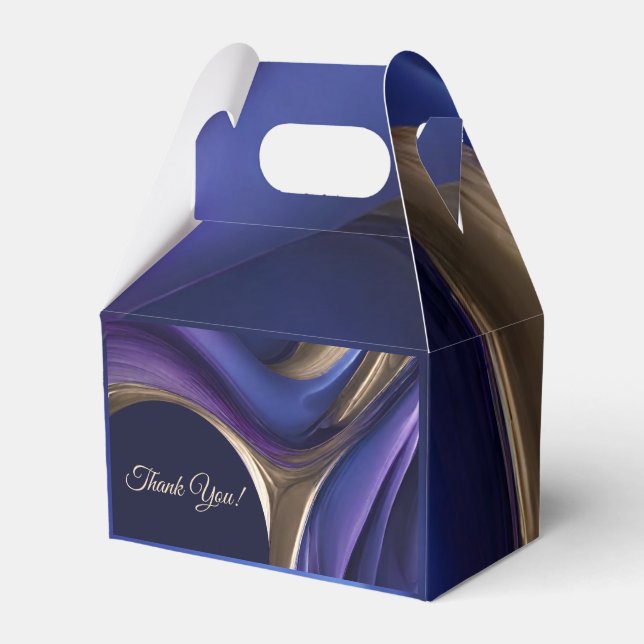 Ballotins Or Abstrait-bleu violet moderne- (Verso)