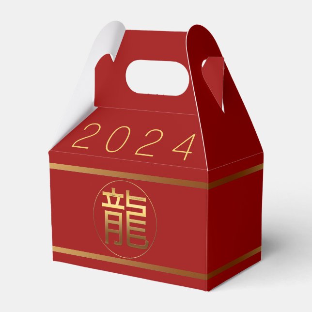 Ballotins Or Gable d'affaires idéogramme d'or Année du Drago (Verso)