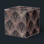 Ballotins Or noir et Rose<br><div class="desc">Elégante ballotin avec or rose et motif art déco noir.</div>