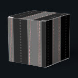 Ballotins Or noir et Rose<br><div class="desc">Elégante ballotin avec or rose et motif art déco noir.</div>