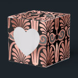 Ballotins Or noir et Rose<br><div class="desc">Elégant ballotin avec un faux rose motif d'or art déco.</div>