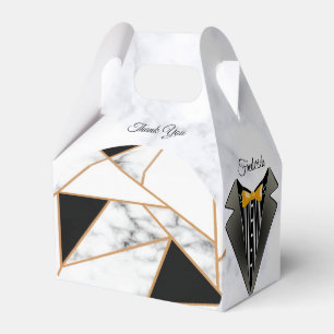 Ballotins Or noir moderne Abstrait sur le Marbre blanc