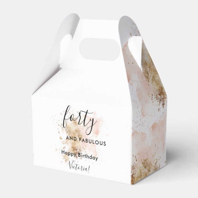 Ballotins Or rose Quarante Et Fabuleux Nom 40e Anniversaire (Verso)