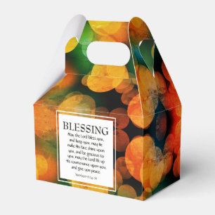 Ballotins Orange Bokeh QUE LE SEIGNEUR VOUS BÉNISSE Christia