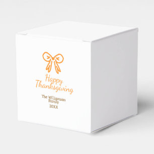 Ballotins Orange bow retro bon thanksgiving ajouter famille