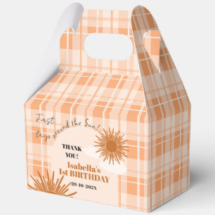 Ballotins Orange Carreaux Premier Tour Autour Du Soleil Anni
