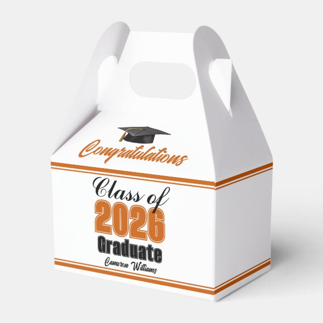 Ballotins Orange Class of 2026 Custom Graduation Party (Verso)