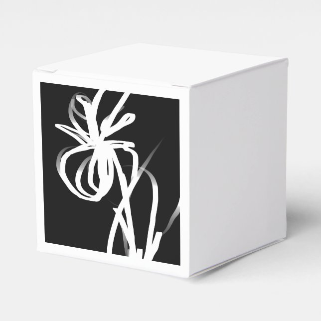 Ballotins Orchidée Noir : Abstrait noir et blanc (Verso)