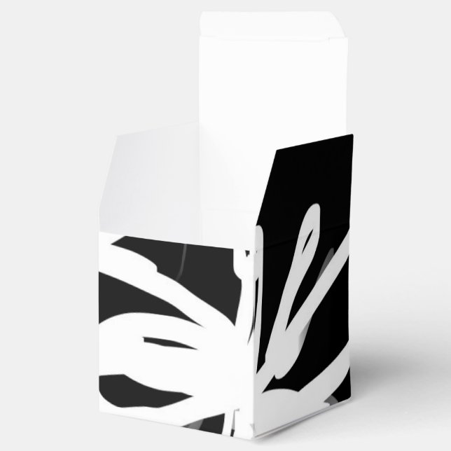 Ballotins Orchidée Noir : Abstrait noir et blanc (Ouvert)