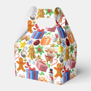 Ballotins Ornements de Noël colorés en 3D motif.01