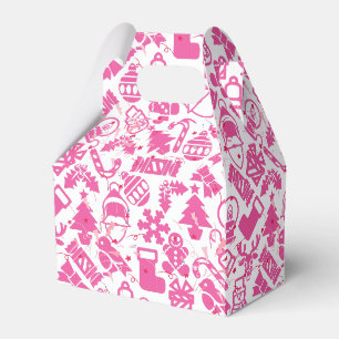 Ballotins ornements de Noël motif.rose.07