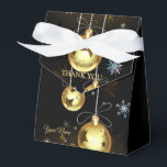 Ballotins Ornements dorés de Noël Étoiles brillantes Noir<br><div class="desc">Ornements dorés de Noël Étoiles brillantes Ballotins noirs. Unique,  beau,  design élégant. Facile à personnaliser. Le style de police,  la taille et les couleurs peuvent être modifiés. Éléments correspondants disponibles.</div>