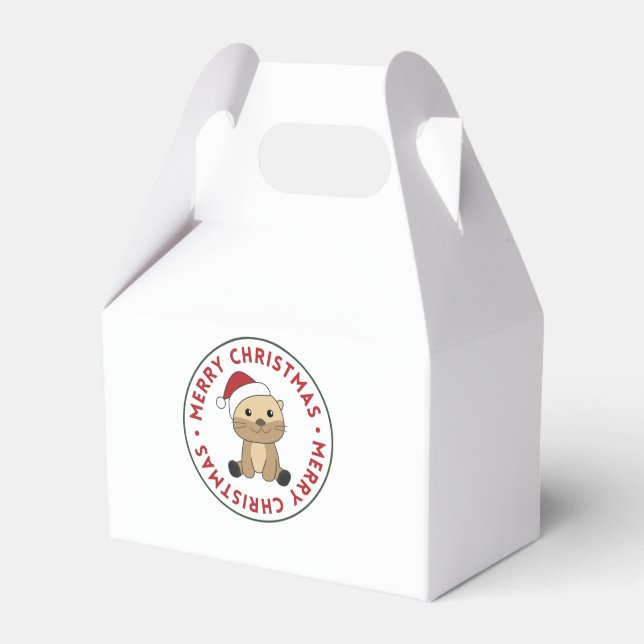 Ballotins Otter Noël Neige Animaux d'hiver Otter (Verso)