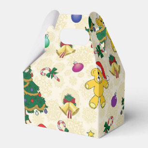 Ballotins Ours de Noël, cloches et arbres