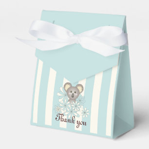 Ballotins Ours en peluche koala bleu pastel personnalisé Mer