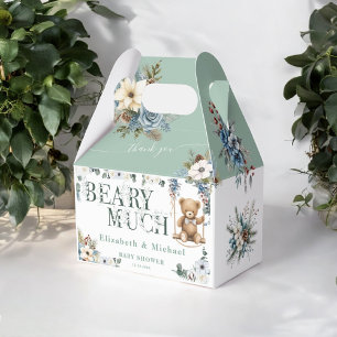 Ballotins Ours En Route Fleur Bleue Douche Vert Sauge