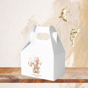 Ballotins Ours mignon Avec Ballons   Bébé rose