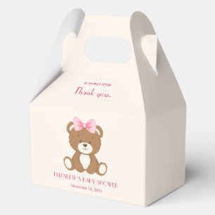 Ballotins Ours mignon avec Ballotin arc rose