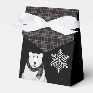 Ballotins Ours polaire et flocons de neige Plaid Ballotin