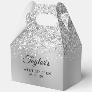 Ballotins Pailleté Argent Ombre Glam Sweet Seize Ans
