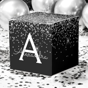 Ballotins Pailleté Noir Argenté & Monogramme Étincelant