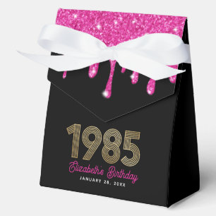 Ballotins Pailleté rose goutte or faux 1985 40e anniversaire