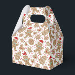 Ballotins Pain d'épices de Noël mignon<br><div class="desc">Un motif en pain d'épices de Noël mignon décore cette boîte cadeau. C'est tellement mignon pour avoir distribué des biscuits et des gâteries de Noël. Conçu pour vous par Blackberry Boulevard.</div>