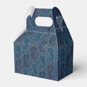 Ballotins Paisley Bleu Indien Boho Classique Vintage