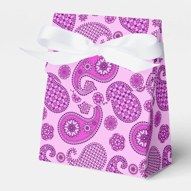 Ballotins Paisley motif, orchidée et améthyste violet (Verso)