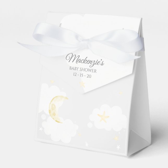 Ballotins Pale Grey Twinké Little Star Sky Baby shower (Verso)