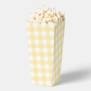 Ballotins Pale Jaune En vichy Plaid Party Favoriser Popcorn